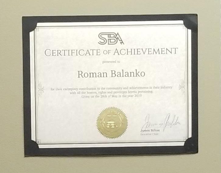 PaymentWorld CEO – Roman Balanko receives SBA award